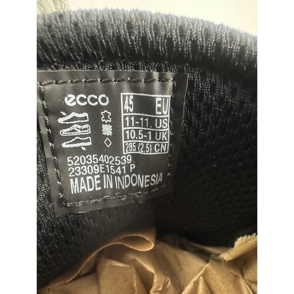 ECCO S Lite Hybrid Grey Oxford Wingtip Shoes Nubuck Brogue EU 45 Men's US 11 - Picture 4 of 16